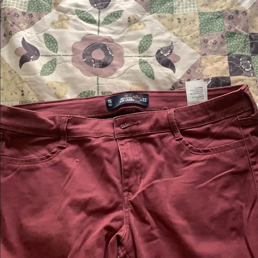 Size 15 Hollister colored jeans leggings - Picture 1 of 3